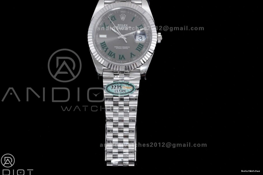 41 657 Edition Datejust Dial Clean Steel SS 904L Durable Best Gray SS 1:1 Bracelet SH Green Roman on 0801